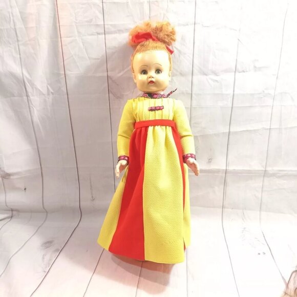 Vintage 25" Sleepy Eye Red Hair Dol - Picture 1 of 10